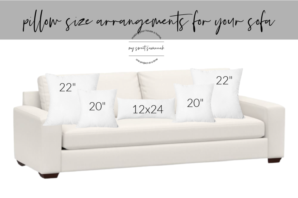 how to add the right throw pillows to your sofa - My Sweet Savannah