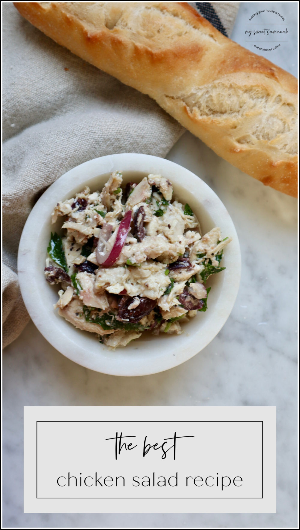 easy chicken salad recipe - My Sweet Savannah