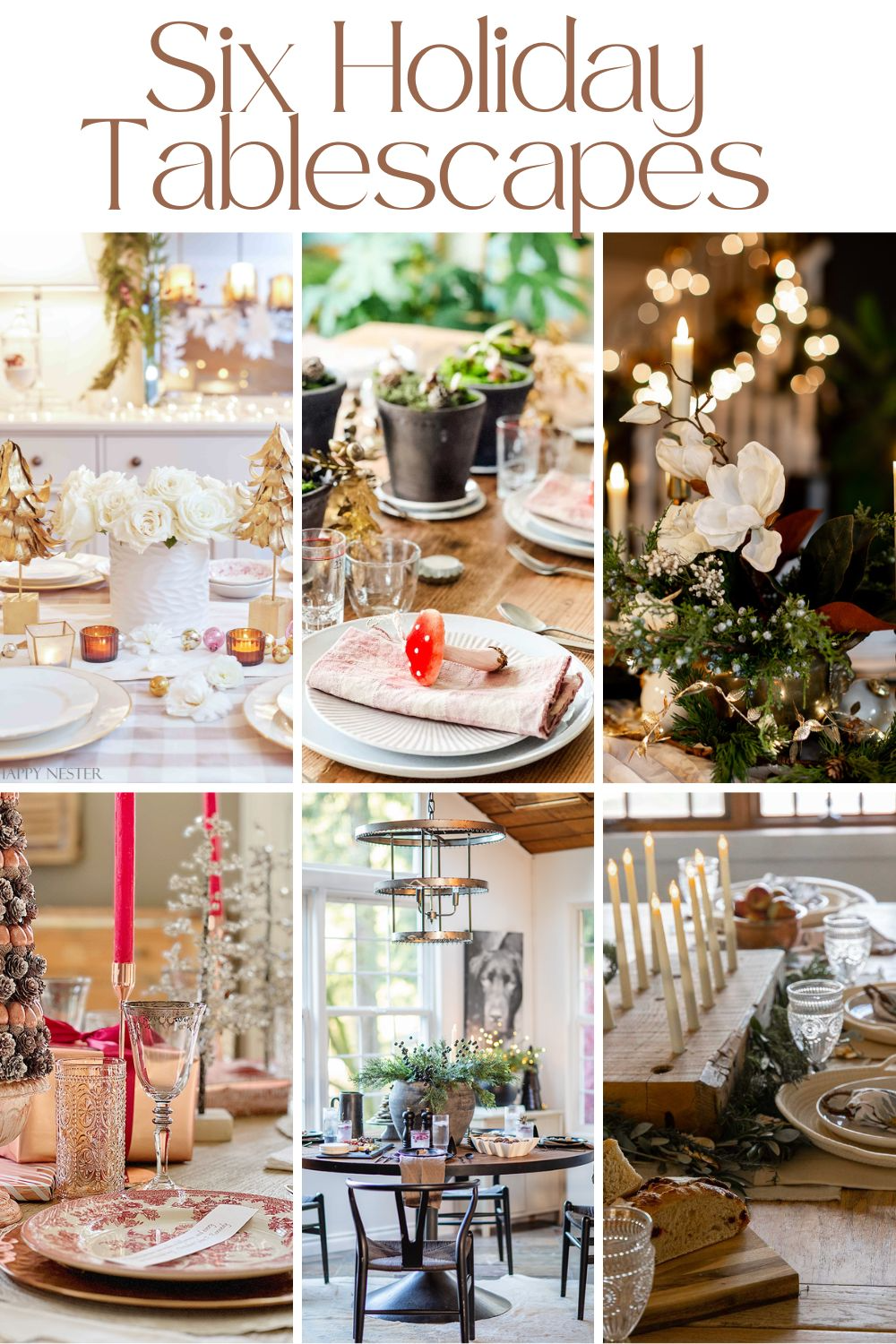a rustic modern Christmas tablescape - My Sweet Savannah
